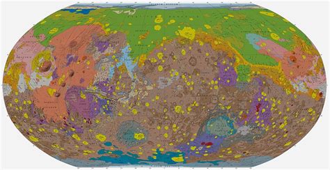 A Beautifully Detailed New Geologic Map of Mars