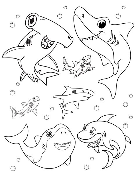 Shark Pictures To Coloring Pages