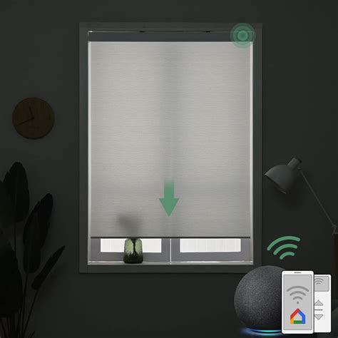 Amazon.com: Yoolax Motorized Blinds for Window with Remote, Smart Shades Work with Alexa Google ...