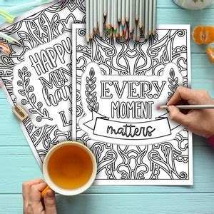 Positive Affirmation Coloring Pages, Adult Coloring Pages Printable ...