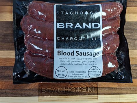 Blood Sausage (Fully Cooked) | Stachowski Sausage