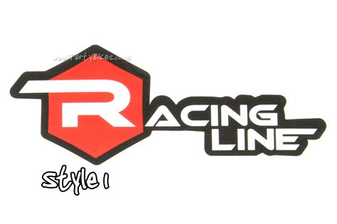 Racing Line Sticker (90mm x 58mm)