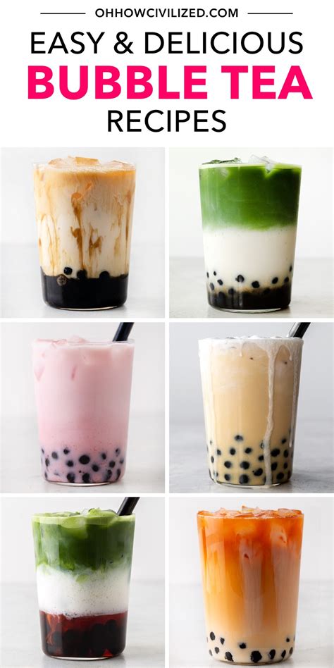 17 Delicious Bubble Tea Recipes - Oh, How Civilized