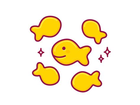 Goldfish crackers by Irina Mir on Dribbble