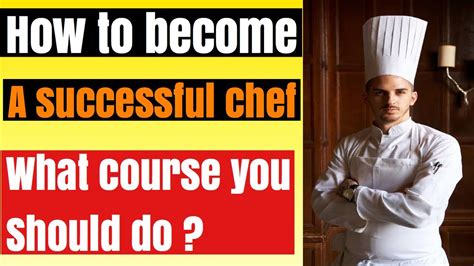 How to become Chef ? What course should you do || full details | salary ...