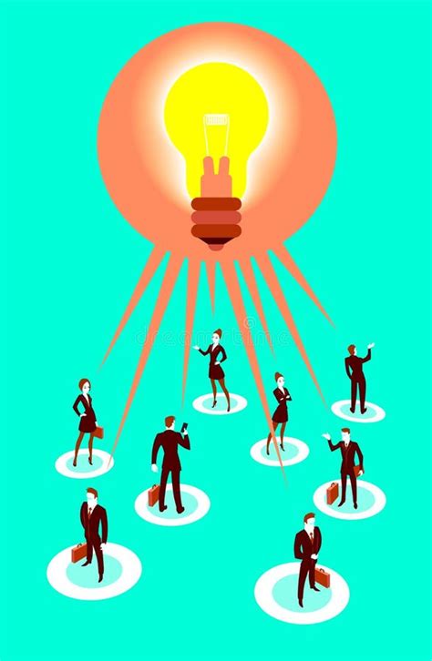 All People Have a Common Idea Stock Vector - Illustration of large, business: 105905355