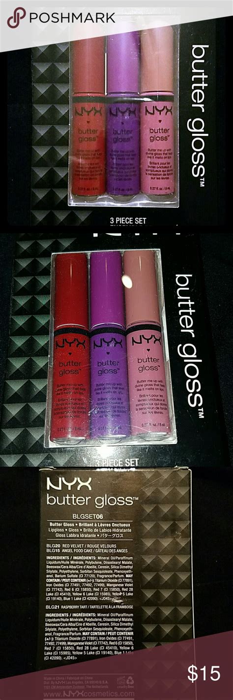 NYX BUTTER GLOSS SET | Nyx butter gloss, Nyx makeup, Angel food cake