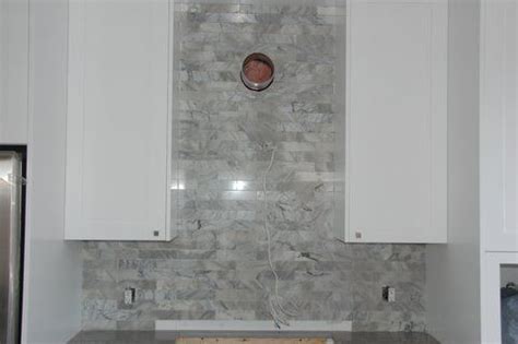 Backsplash in subway carrera marble Backsplash Tile, Subway, Carrera ...