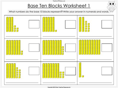 Tens And Ones Blocks