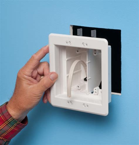 Amazon.com: Arlington TVBU505BL-1 TV Box Recessed Outlet Wall Plate Kit ...