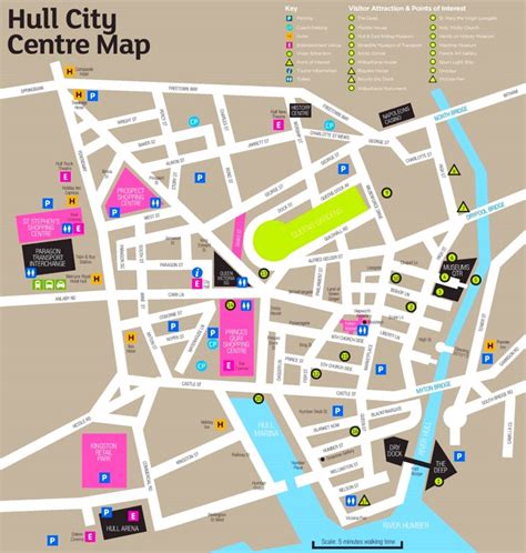 Hull sightseeing map - Ontheworldmap.com