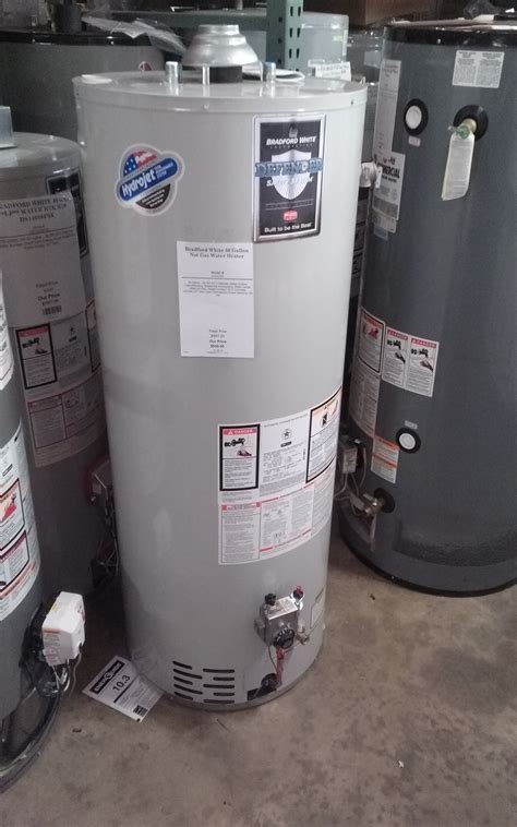 Bradford White 50 Gallon Nat Gas Water Heater-RG250T6N