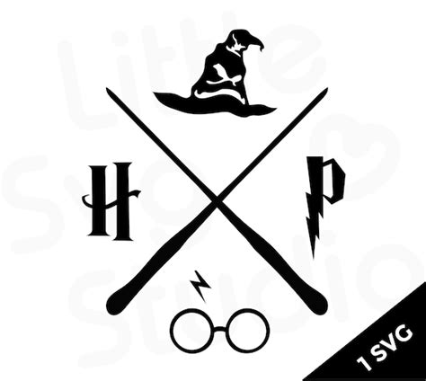 6408 Silhouette Harry Potter Wand Svg SVG PNG EPS DXF File