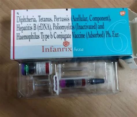 Infanrix Hexa Vaccine at best price in Chennai by EL Kay Pharma | ID: 21592534162