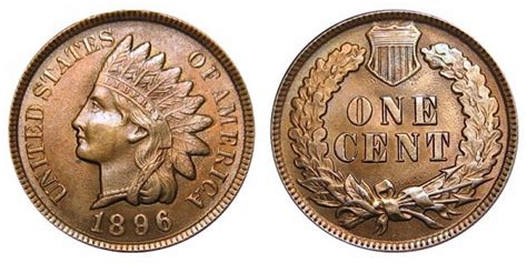 1896 Indian Head Penny Coin Value Prices, Photos & Info