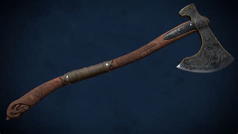 Viking Axe - 3D model by Gregor Repsold (@grepsold) [d79e6e7] - Sketchfab