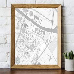 Texas A&M University Map - Etsy