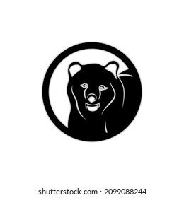 Bear Head Silhouette Logo Design Stock Vector (Royalty Free) 2099088244 ...