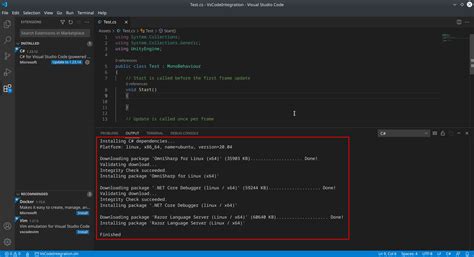 Unity visual studio setup - statelopte