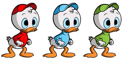 Huwy, Dewey and Louie, nephews of Donald Duck. In Spanish: Huguito, Dieguito y Luisito | Cartoon ...