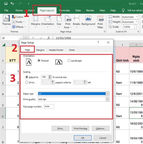 Chọn khổ giấy a4 trong excel vừa trang giấy a4 đơn giản và dễ hiểu kèm hướng dẫn