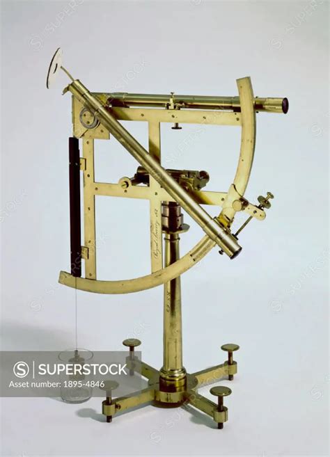 This portable astronomical quadrant was made in London by the famous ...