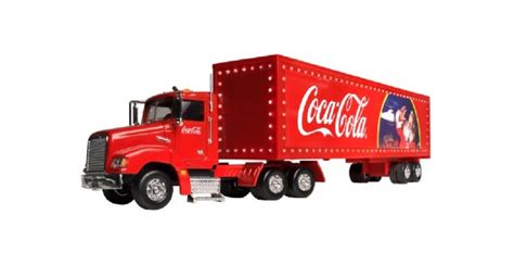 Coca-Cola Christmas Truck With Light Up Trailer 1:43