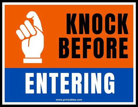 22+ Printable Please Knock Signs Check more at https://printableo.com ...