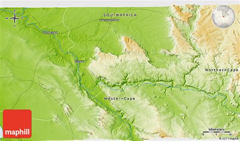 Physical 3D Map of Vredendal