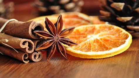 1920x1080 cinnamon, anise, star anise, orange, cookies, spruce, branch - Coolwallpapers.me!
