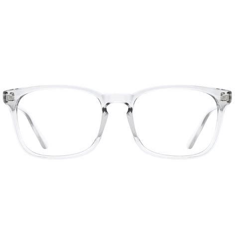 TIJN Blue Light Blocking Glasses Square Nerd Computer Gaming Clear ...