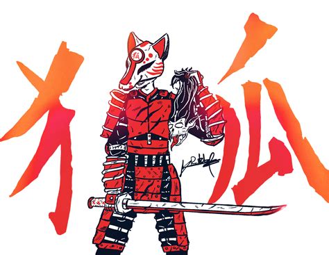 Fox samurai by DARKMOONBD on Newgrounds