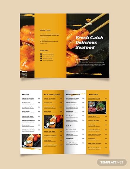 47+ Restaurant Brochure Templates - PSD, EPS, AI, InDesign, Word, PDF ...