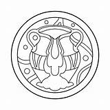 Coloring Page For Kids  zodiac Sign Aquarius ♥ Online And Print sketch template