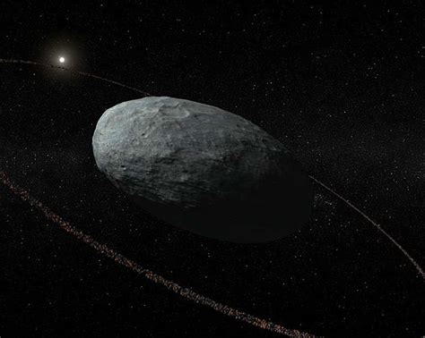 Haumea with a ring (artist's rendering) | The Planetary Society