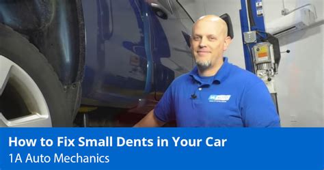 Small Dent Repair - How to Fix a Small Dent in a Car - 1A Auto