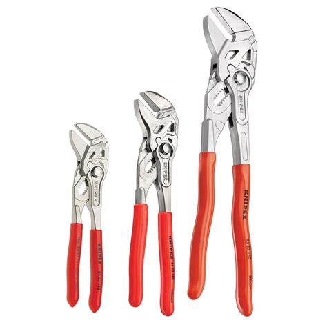 Knipex 6 inch, 7 inch and 10 inch Pliers Wrench Set (3-Piece) | The ...