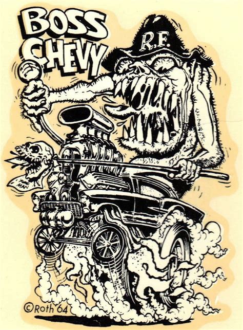 Ed Roth decal | Ed roth art, Monster art, Rat fink