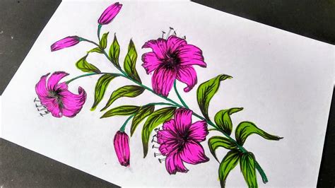 Colorful Flower Drawing Images | Best Flower Site