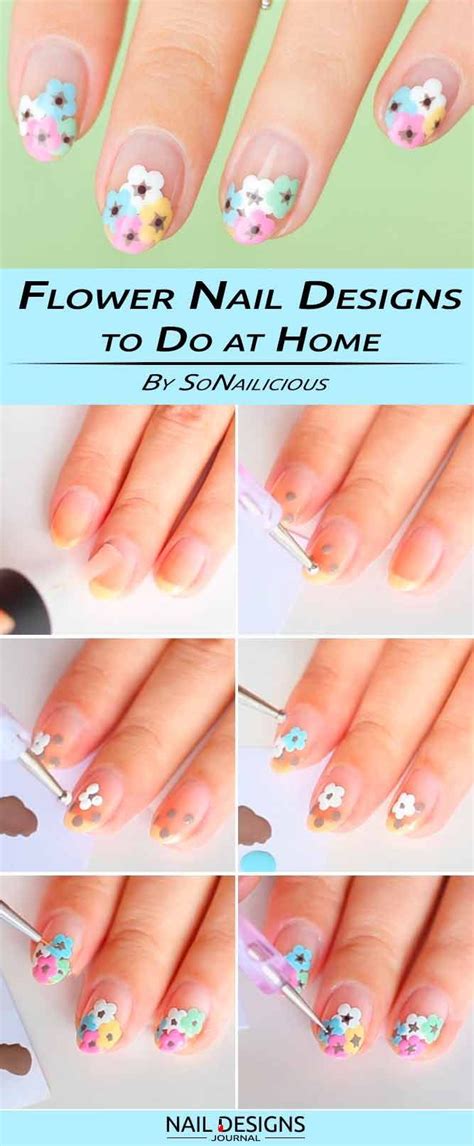 25 DIY Nails Easy Ideas For 2024 | Flower nails, Diy nail designs, Nail ...