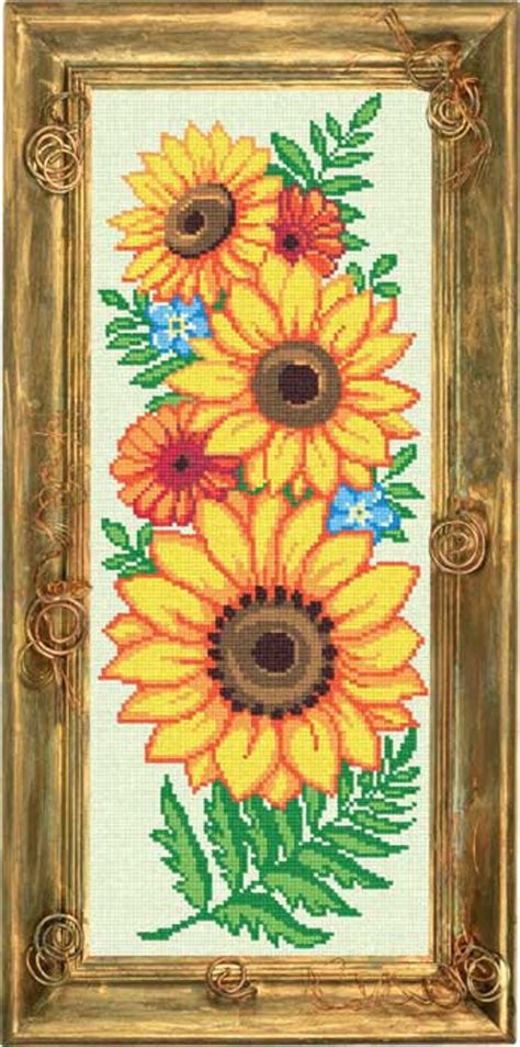 Needlepoint Kit Cross Stitch Kit sunflowers and | Etsy