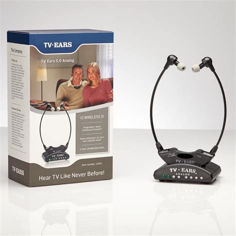 TV Ears Original TV Headset System - Wireless, Voice Clarifying, Doctor Recommended, 11641 ...