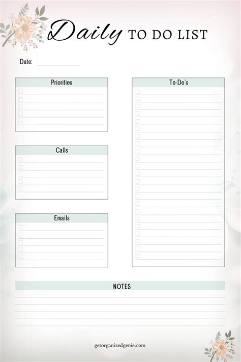 Daily To Do List Printable To Boost Productivity