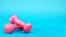Green Screen: Ladies Pink Dumbbell Free Stock Photo - Public Domain Pictures
