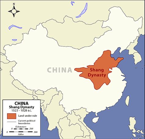 Shang Dynasty Map - The Art of Asia - History and Maps