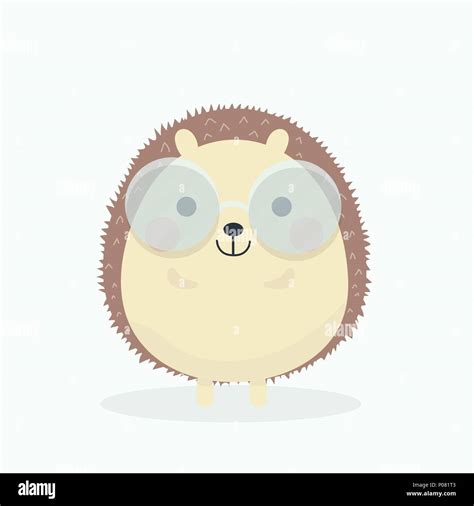 Cute porcupine cartoon vector illustration on pastel background Stock Vector Image & Art - Alamy