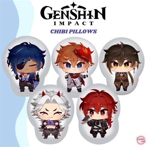 GENSHIN IMPACT Chibi Pillow Plushie | Shopee Philippines