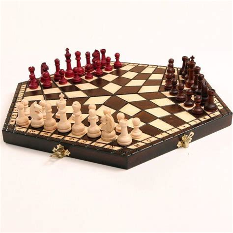 Small Three Person Chess Set - Walyou