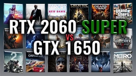 RTX 2060 SUPER vs GTX 1650 Benchmarks | Gaming Tests Review ...