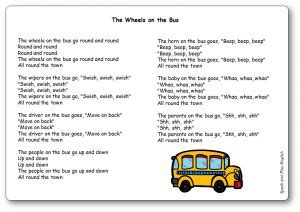 The Wheels on the Bus – Nursery Rhyme with Lyrics in French and in English